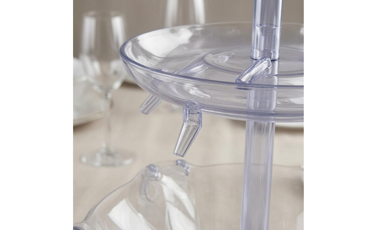 Transparent 5-Cup Wine Fountain Glossy Clear Plastic Wine Fountain