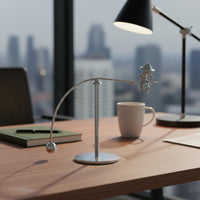 Creative Gift Witch on Flying Staff Balancing Figure Stress Relief Desk Accessory Perpetual Motion for Study Room