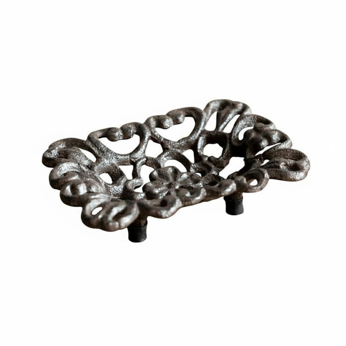 Cast Iron Shell Soap Dish Rustic Bath Accessory Heavy Duty for KTV, Courtyard
