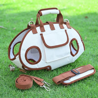 Cat Carrier Backpack and Portable Pet Carrier, Multi-Way Oxford Outdoors Pet Bag with Handle, Breathable Pet Backpack for Travel and Small Dogs