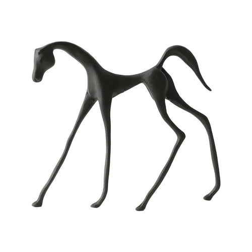 Horse Sculpture with Hollow-out Design Minimalist Horse Figurine Geometric
