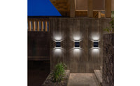 Solar-Powered Wall Light Waterproof Solar Outdoor Wall Lamp Wire Cordless