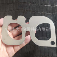 皮具切割角尺R定规 不锈钢圆尺 手工皮革工具圆弧尺子角度尺