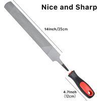 Steel Hoof Rasp with Handle for Horse Hoof Care and Equestrian Use