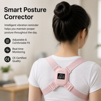 Hunchback Correction Back Straightener Posture, Vibration Back Straightener Posture, Adjustable Strap Lightweight Brace for Adults