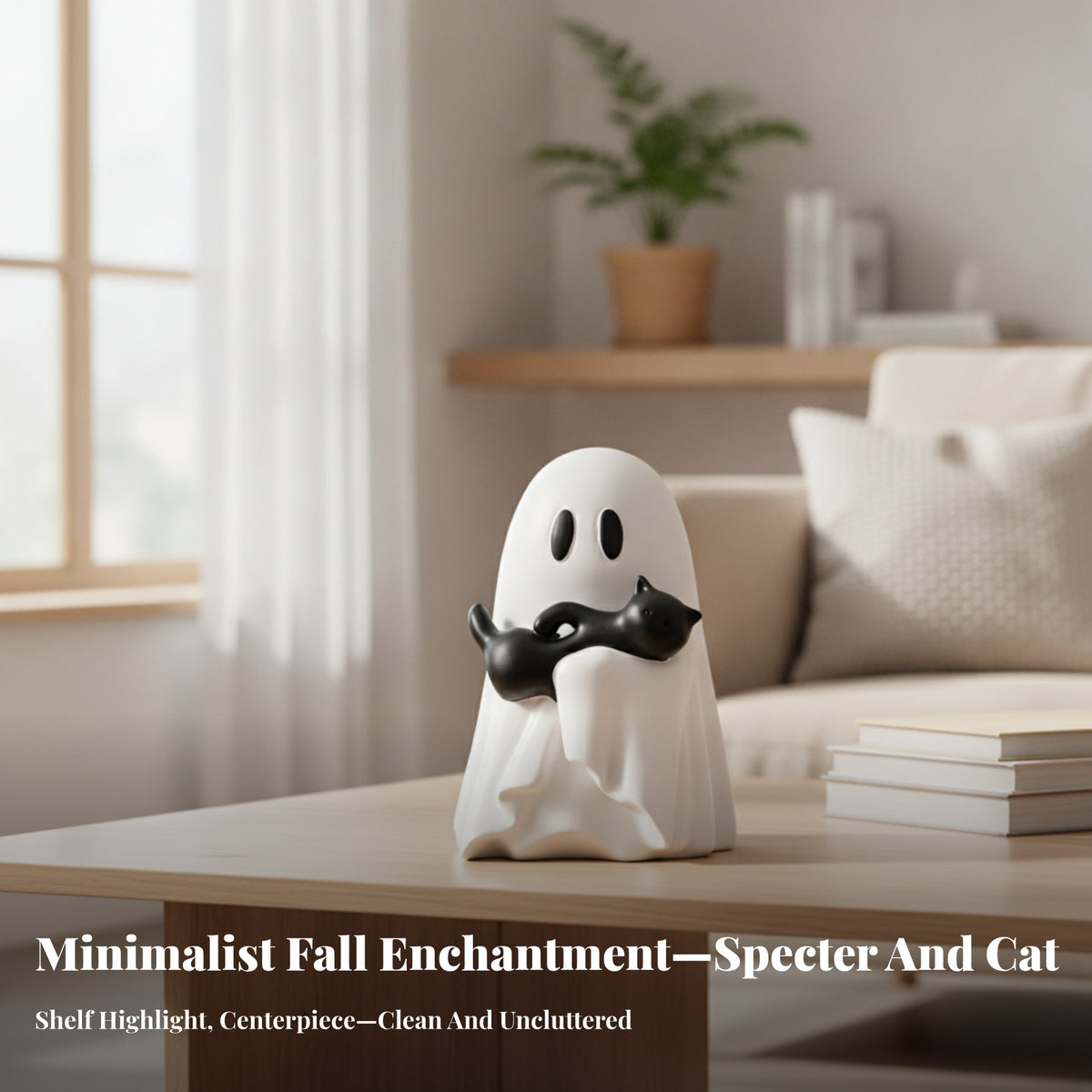 Compact Spirit Cat Figurine