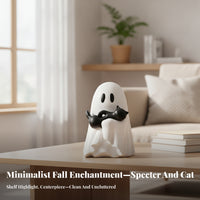 Compact Spirit Cat Figurine