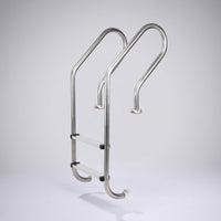 2-Step Pool Ladder Stainless Steel Swimming Pool Ladder with Handrails Polished