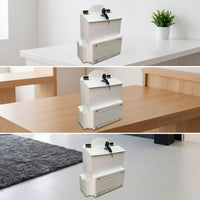 Suggestion Box with Sign Holder Clear Suggestion Box with Lock Container Acrylic Adhesive for Office, Schools