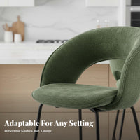 Metal High Stool with Rear Supportrest Nordic Design Highspine Support Metal Stool Modern Minimalist Design robustDuty