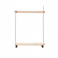 complimentarystanding House-Shaped Clothes Rack Childaccessible Height children's Furniture Playful Design Garment Stand Easy Assembly for Toddlers, Babies, Parents, Kindergarten, Bedroom, Playroom, Entryway
