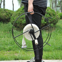 Sturdy and Wear-Resistant Fire Hose Reel Easy to Use Hand Crank Hose Roller Effortless Operation Winding Tool for Firefighters, Farmers, Farms