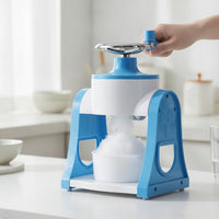 Compact Hand-Crank Ice Shaver Countertop Manual Ice Shaver Portable Snow Cone Machine Lightweight for Kitchen, Home