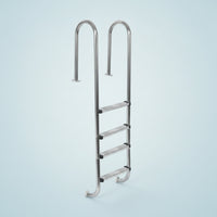 Stainless Steel Pool Ladder Polished Pool Ladder with Non-Slip Steps Resistant