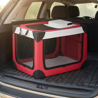 Car Pet Crate Easy to Carry Folding Dog Crate for Road Trips