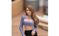 Miniature Female Figurine Collectible Resin Figure in 1/18 Scale Display Diorama Figure for Collectors