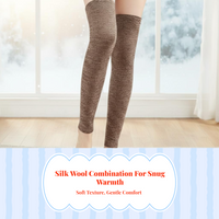 Leg Warmer High Tube Gym Support Crashproof Gray