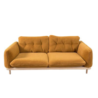 Miniature Sofa with Cushions Compact Miniature Couch Desktop Decoration