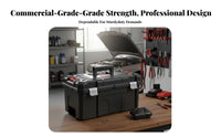 Multi-Layer Tool Container Heavy-Duty 3-Tier Cantilever Tray Case Large Capacity
