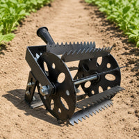 Rolling Weed Tool Manual Weeder Garden Tool Unwanted Vegetation Remover Adjustable Blade Durable Construction for Outdoor Clearing Suitable for Garden Beds Landscaping Projects