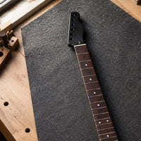 Black Matte Tele-Style Design Neck Dot Inlays 22 Fret Guitar Neck for DIY Users