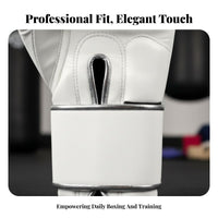 Wear-Resistant PU Leather Women's Boxing Gloves Thick Padding Female Sparring Gloves Multi-Layer Shock Absorption Wide Wrist Support for Girls, Youngsters, Gym