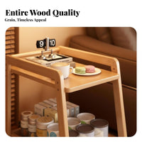 U-shapedd over-Couch Table with Shelves Multi-Functional U-shapedd Rolling Table