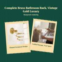 Rustproof brass towel rack, wall mount