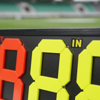 Double-Sided Substitution Board Glow-in-the-Dark Soccer Substitution Board Metal Frame Scoreboard for School Field
