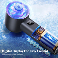 Handheld Fan with Cooling Plate 100 Speed Settings Handheld Cooling Fan Adjustable Speeds for Students, Commuters, Camping, Outdoor, Travel