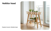 Multi-Tier Pot Shelf Nordic Aesthetic Flower Rack Stable and Sturdy for Balcony