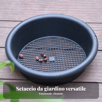 Round Plastic Soil Sifter Multi-Functional Round Gardening Sifter Easy to Clean