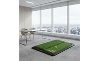 Anti-Slip Rubber Base Golf Hitting Mat Long-Lasting Construction Golf Swing Training Mat Weather Resistant Artificial Grass Practice Pad Shock Absorbent for Beginners, Indoor, Outdoor, Backyard, Home