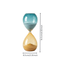 Modern Glass Golden Yellow Glass Sand Timer Conversation Piece
