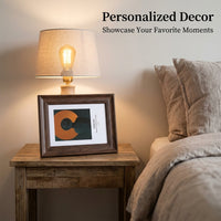 Photo Frame with Handmade Resin Vintage Decor, Picture for Wall or Desk Display, Classical Design for 6x4 and Tabletop Stand