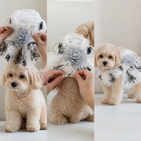 Pet Dog Wedding Dress Lace Tutu Skirt for Small Dogs