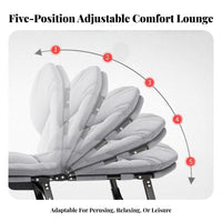 Adjustable Restping Lounger Foldable Design Adjustable Chaise Cot Easy to Fold