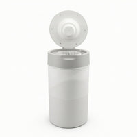 Trash Can with Lid Sleek Trash Bin with Lid Modern for Bathroom, Nursery