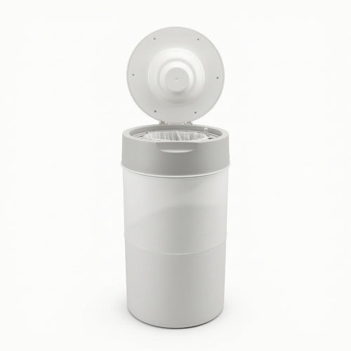 Trash Can with Lid Sleek Trash Bin with Lid Modern for Bathroom, Nursery