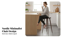 Counter-Height Chair with Backrest Minimalist design for Restaurant, Bar Owners
