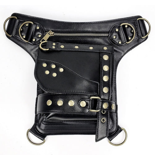 Waist Bag with Belt Steampunk Fanny Pack Hands-Unrestricted for Bikers