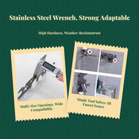 Faucet Aerator Removal Tool, Universal Wrench, Multifunctional Hand Tool for Kitchen & Bathroom Maintenance