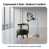 Round rotate Stool with spinerest Plush Padding Lounge Seating Easy Assembly