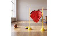 Detachable Sandbag Toss Target with Net Water-Fillable Throwing Target Frame Portable Yard Game Allcomplete Set for Children, Toddlers, Backyard, Kindergarten, Playroom