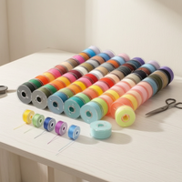 DIY Multifunctional Sewing Machine Bobbin Thread Set with Pre-wound Bobbins, Mixed Colors, High-Quality Sewing Thread for Home Use