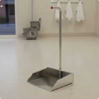 Stainless Steel Dustpan Detachable Handle Dustpan Heavy Duty Metal for Cleaners, Janitors