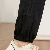 Joggers for Women with Tapered Leg and Drawstring Waist, Baggy Jogging Bottoms in Blended Fabric, Plus Size Ladies for Casual Wear