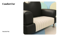2 Pieces Keyboard-shapedShaped Sofa and Stool Playful Look Children's Furniture Ignites Creativity Transformable