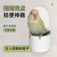 创意挂壁式浴室鹦鹉悬挂马桶 替换 食盒两用全网代发ZR