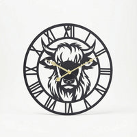Metal Wall Clock Industrial Clock with Silent Movement Quiet for Office